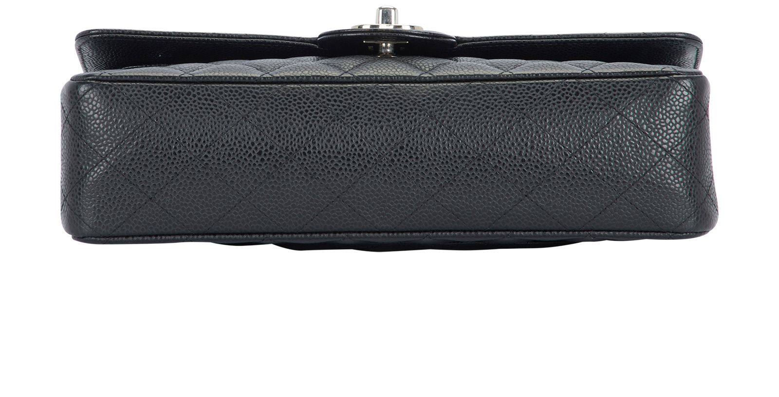 Classic Medium Double Flap, &pound;5,750, Handbags, Black, Caviar Leather, Top view